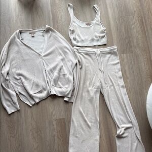 Women's Cream Lounge Set